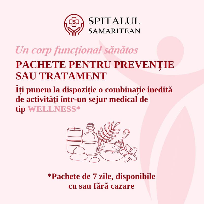 Spitalul Samaritean Pachet de 7 zile pentru sănătate, relaxare și refacere